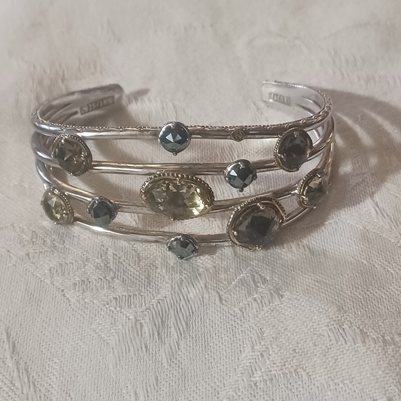 Tacori Midnight Sun Cuff Bracelet, SS & 18k - Picture 2 of 16